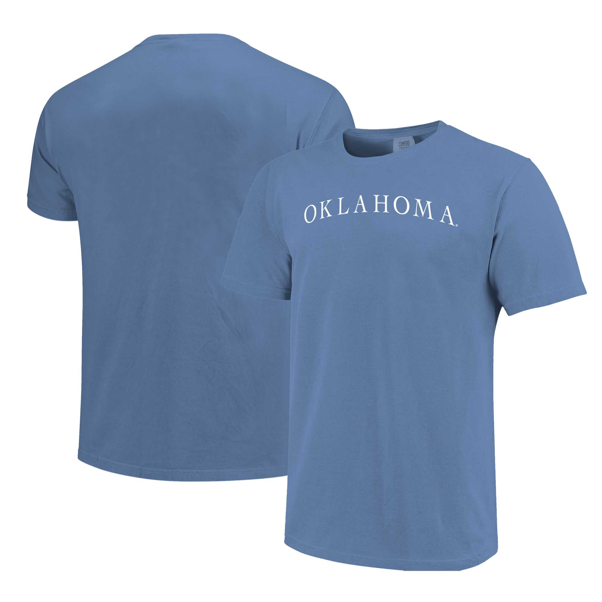 T-shirt unisexe bleu Oklahoma Sooners Comfort Colors Fashion Color Arch